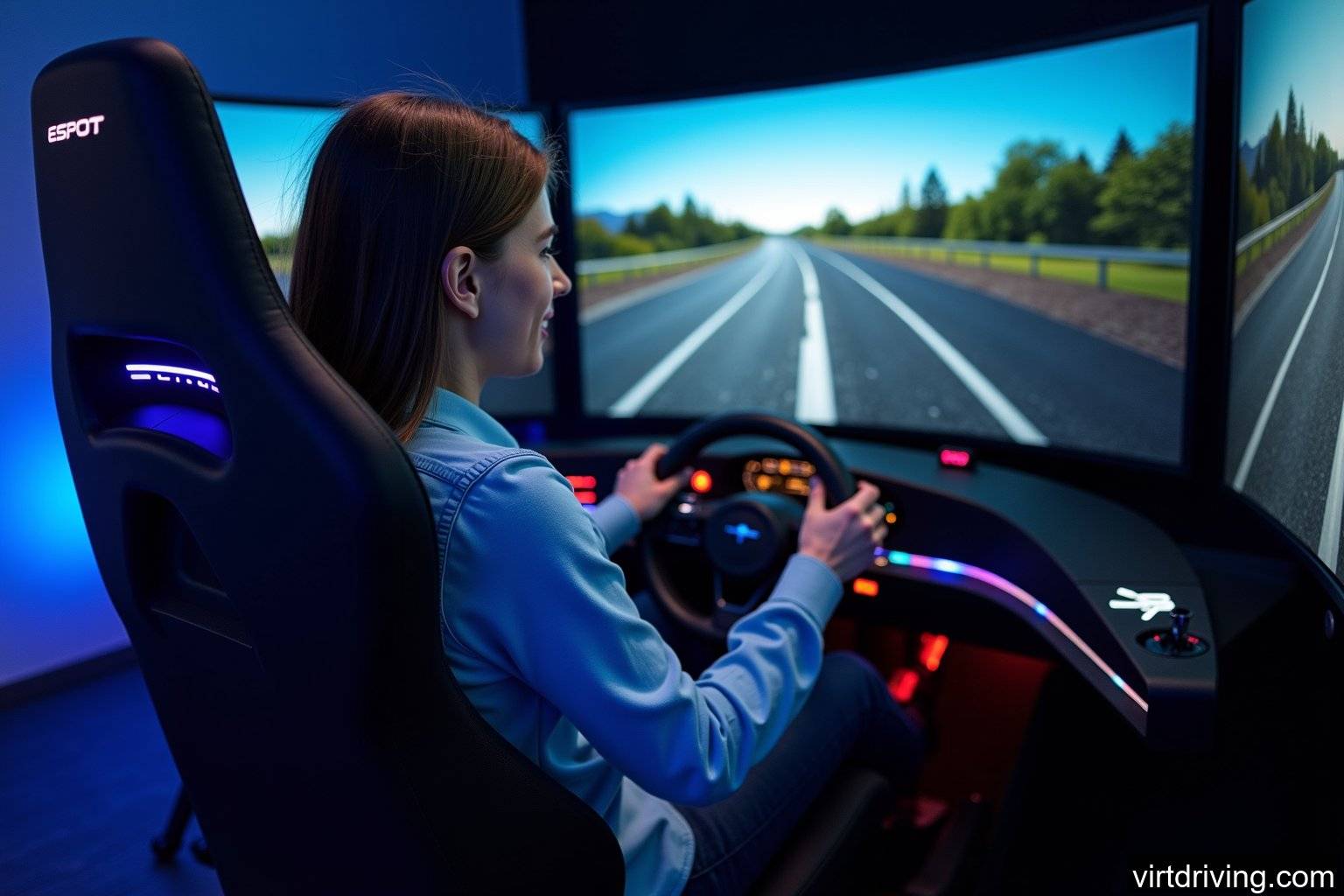 Advanced driving simulator setup